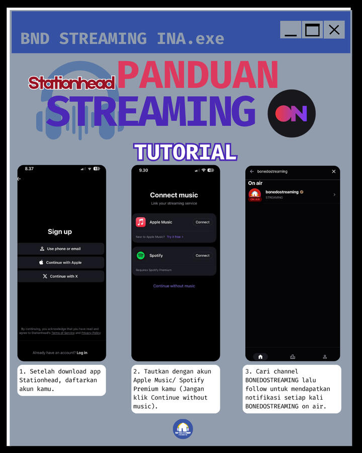Panduan Stationhead #2